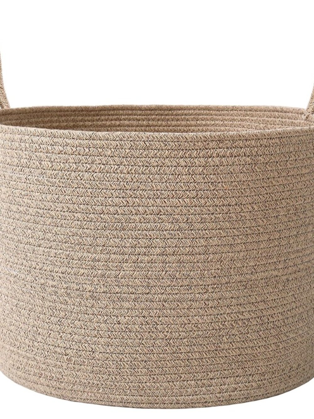 65L Extra Large Machine Washable Cotton Rope Blanket Basket